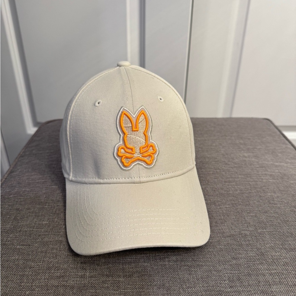 Cream Cap with Orange Bunny Logo